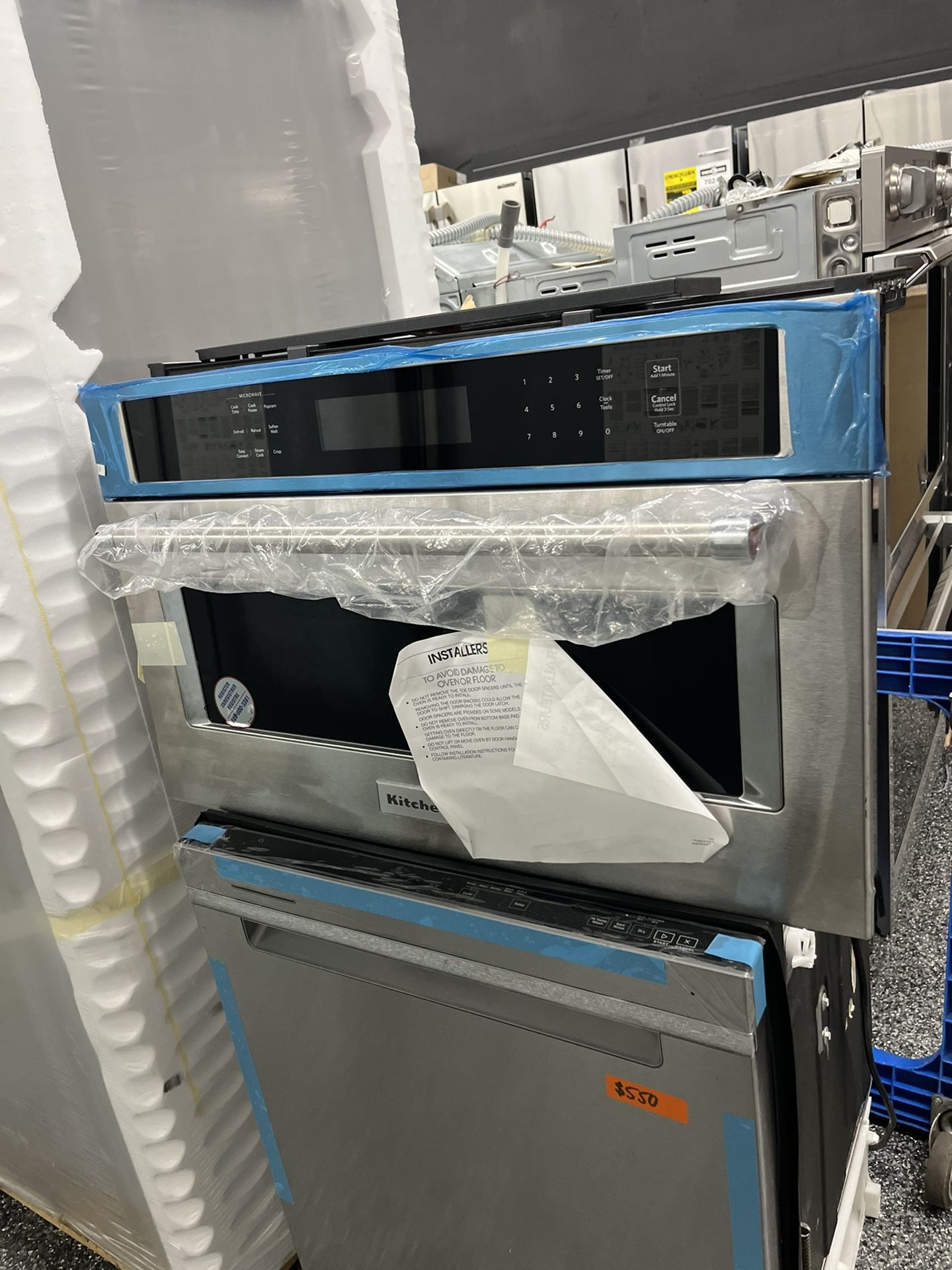 Kitchen Aid 30” Microwave Oven Built In Electric Stainless Steel Appliances