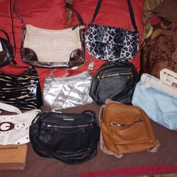 NEW  PURSES AND BACKPACKS  $8 EACH