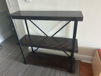 Black Horizontal Bookcase/ Entry Way table