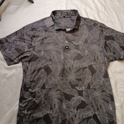 Bad Birdie Polo Shirt Gray The Shadows Performance Stretch Golf Sz 2XL