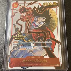 3rd Anniversary Winner Monkey D Luffy