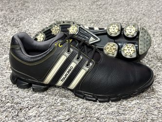 Men’s ADIDAS ‘Tour 360’ Black Leather Golf Shoes - Size US 12