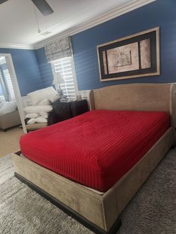 Bed frame and headboard