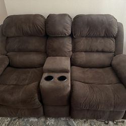 Reclining Love seat & Matching Recliner Chair 
