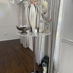 Pub Style High Table With Led  Lights 