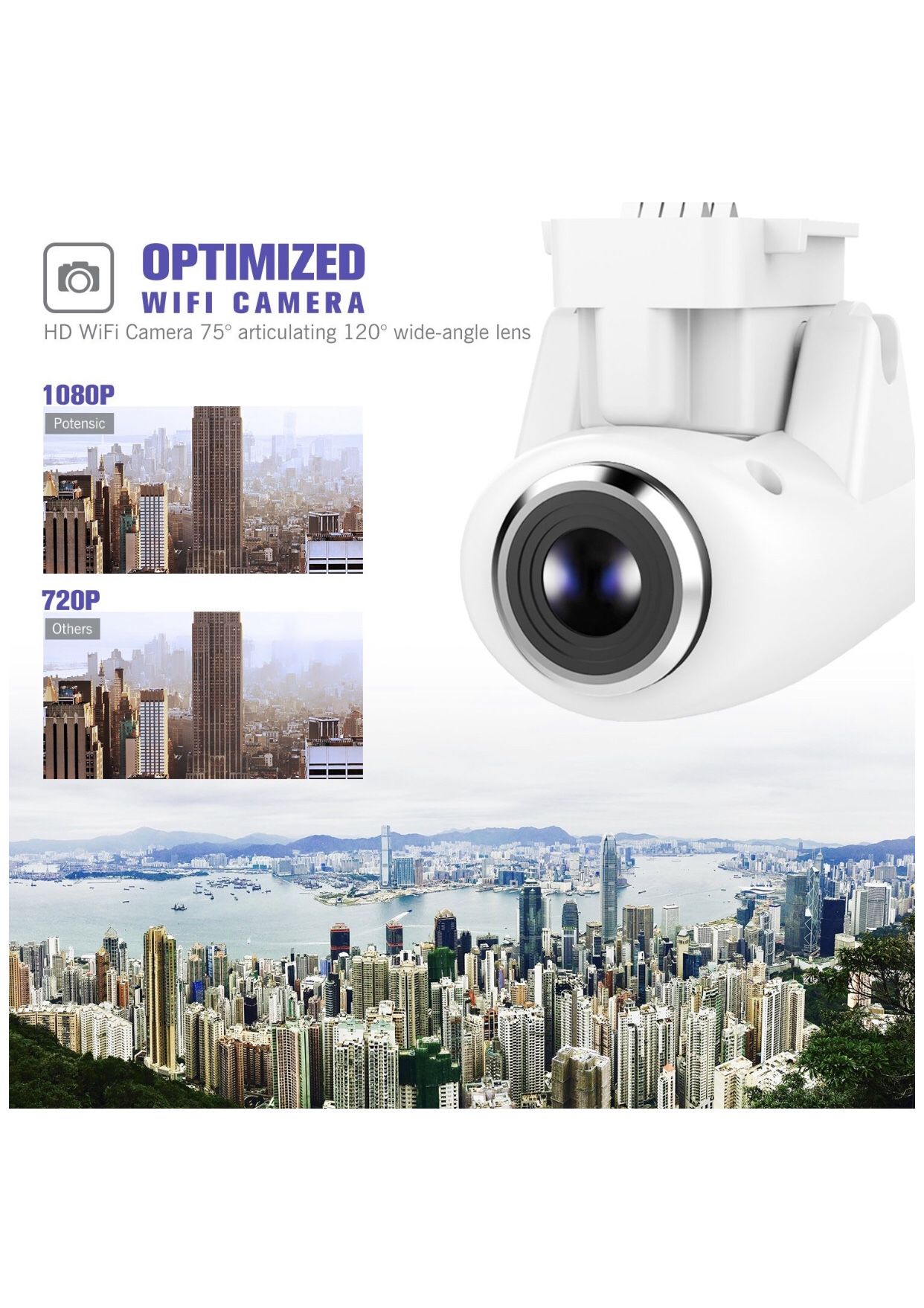 Potensic T25 GPS FPV RC Drone with Camera Live Video and GPS