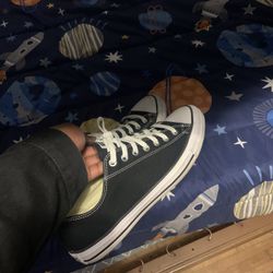 Black Converse Lows (basically new)
