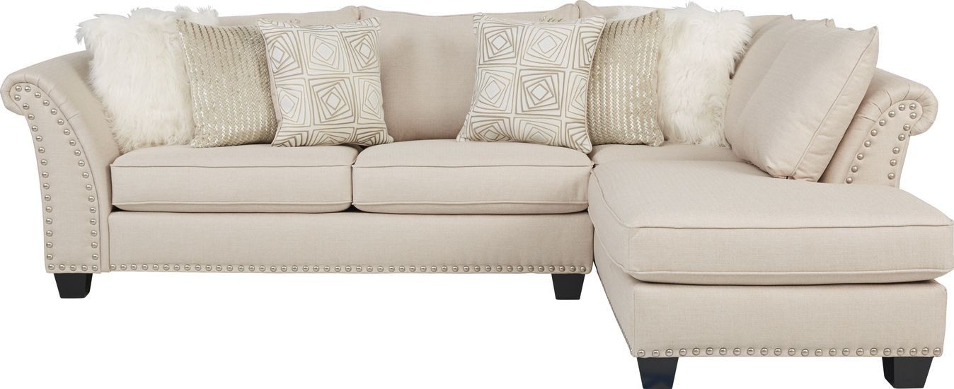 Sofia vergara claremont gray 2 pc sectional outlet