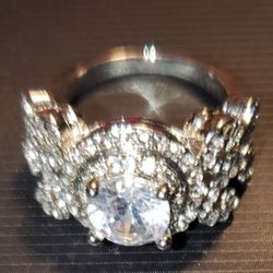 Silver Ring And Cubic Z Stones