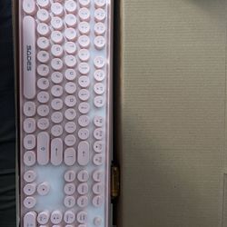 Keyboard and Mouse Set Pink