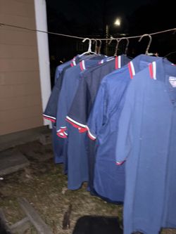 Used navy blue umpire shirts