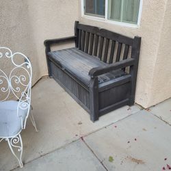 Storage Bench Outdoor Patio Furniture 