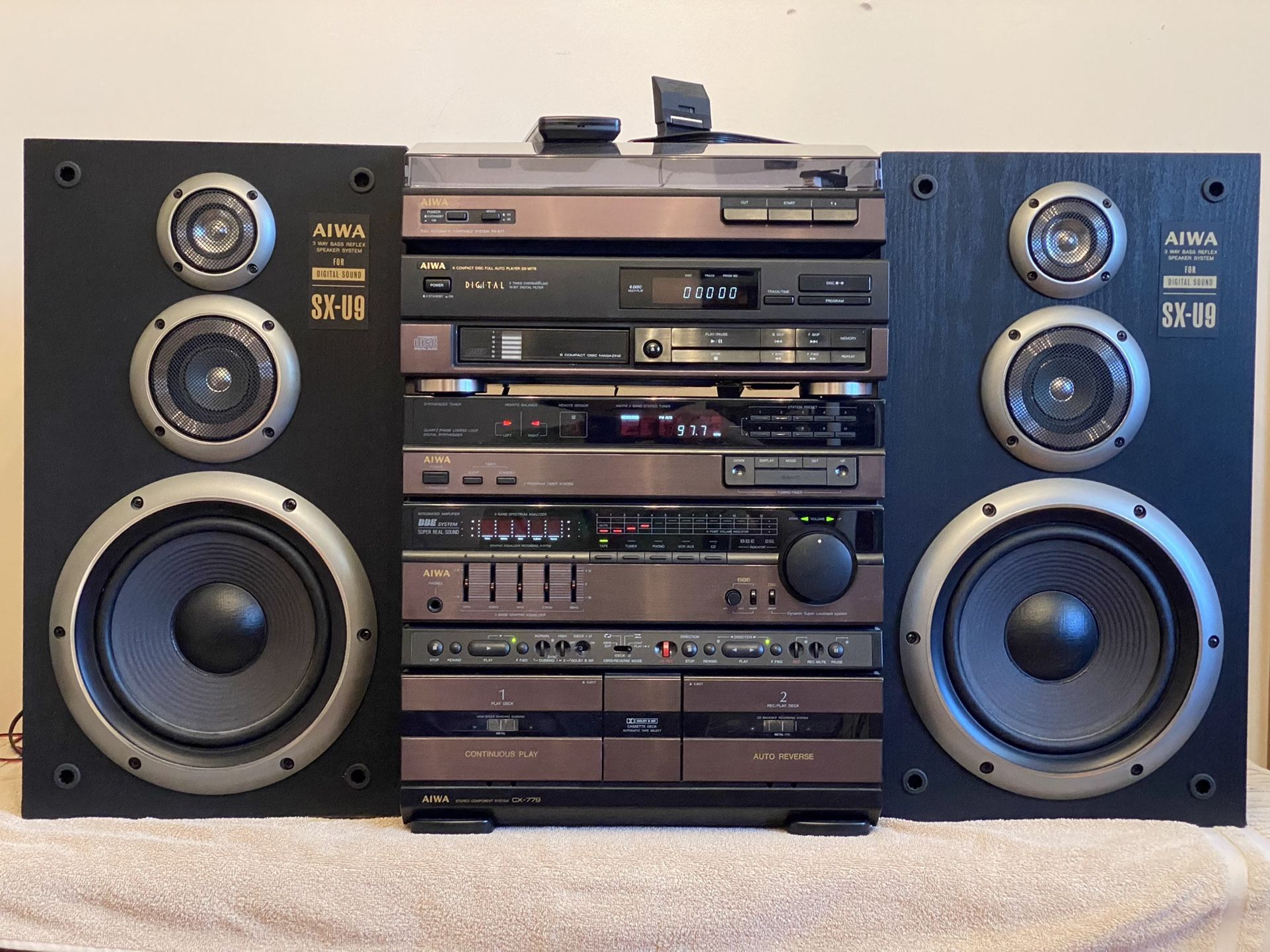 VINTAGE 1989 AIWA STEREO COMPONENT SYSTEM CX-799