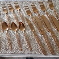 Gold Tone Cutlery