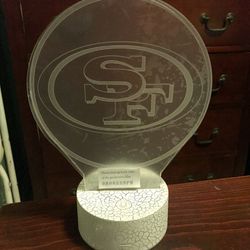 Brand New S.F. 49’ers 3D Lamp Illusion (Read Description)