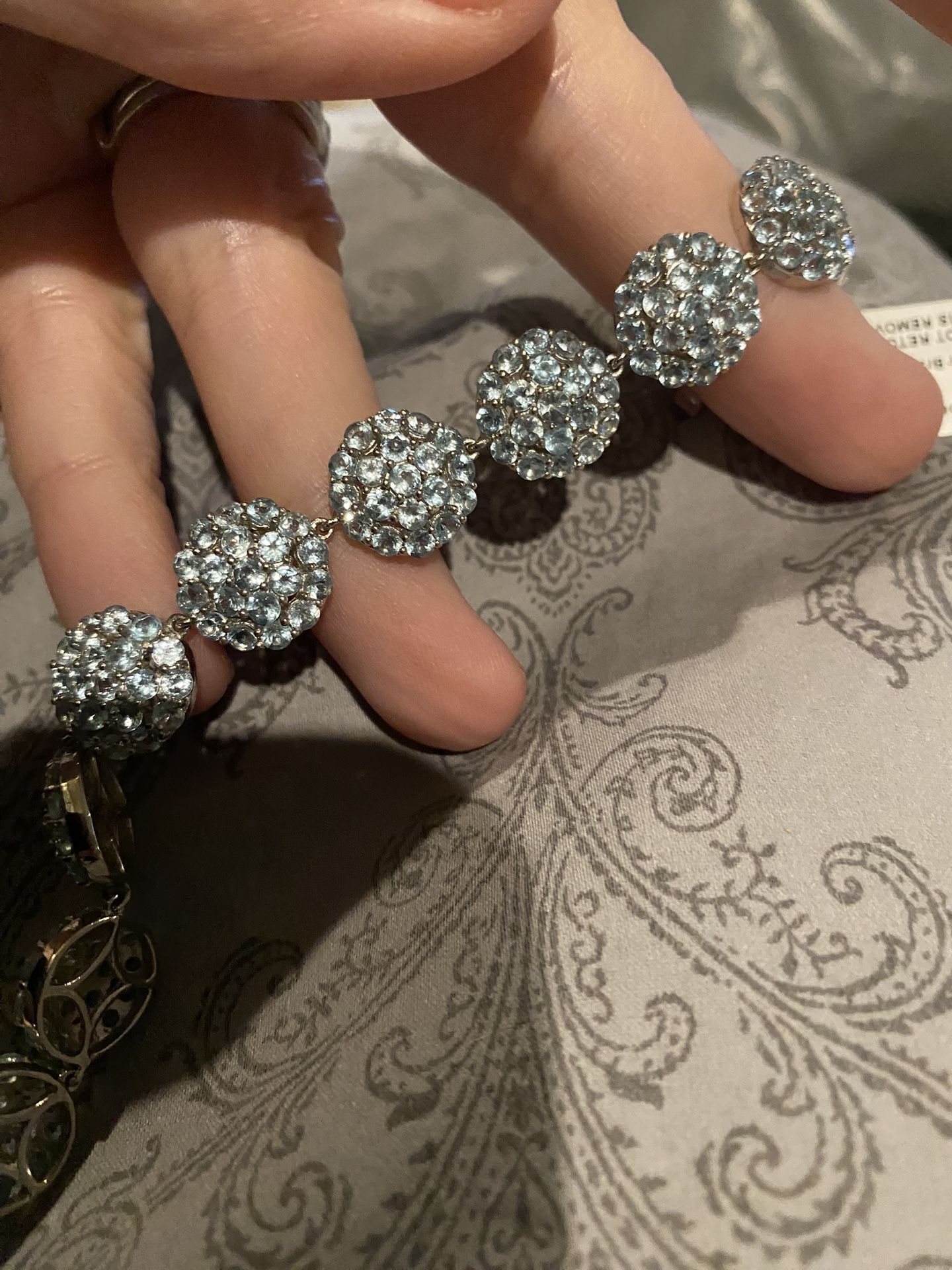 Gorgeous Madagascar Paraiba Apatite Bracelet - new! 