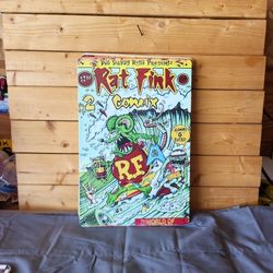 Rat Fink Comix Reproduction Metal Sign 8"x12"