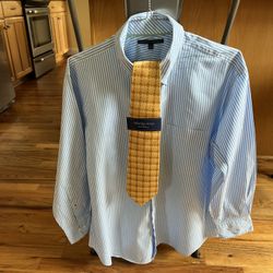 Men’s Long Sleeve Shirt & Tie
