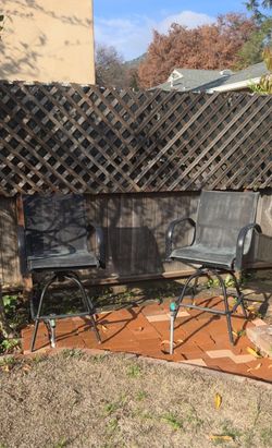 Outdoor Patio Bar Chair Set of 3
