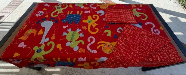 2 Sets of IKEA Kids Reversible Duvet & Pillowcase - 100% Organic Cotton. Clean & Great Condition!