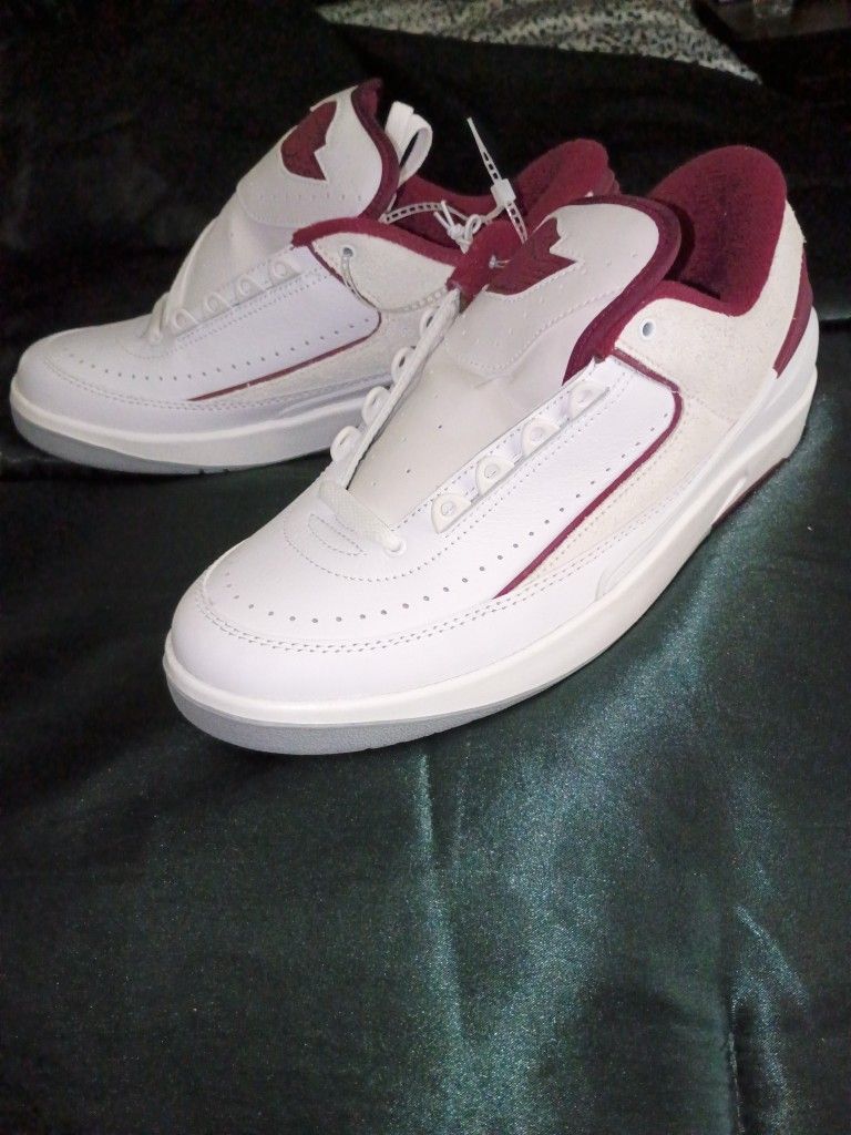 Air Jordan 2 Retro Low Top Cherrywood Edition White Sneakers Retro Trainers Men