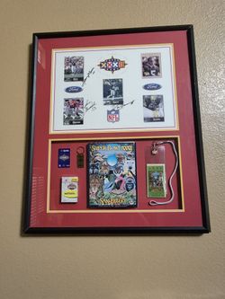 Super Bowl XXXII Framed San Diego Accessories.