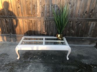 Beautiful glass coffee table