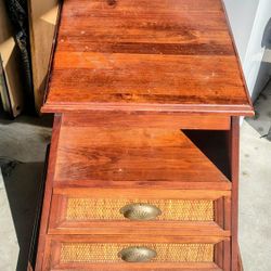 Mahogany Pier 1 Imports + Storage Chair 