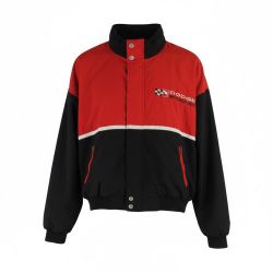 Vintage Dodge Motorsport Jacket Size L Red, Black, White