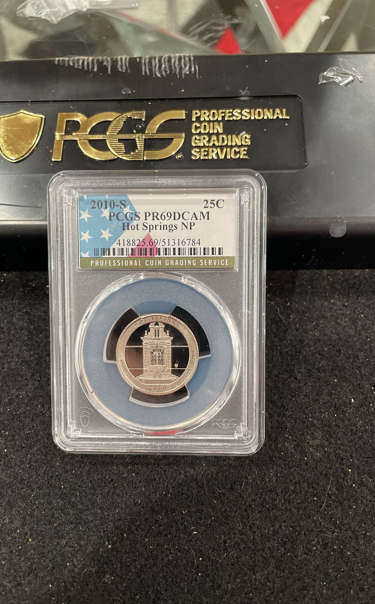 2010 S Gem Proof Hot Springs NP Quarter Graded At PR69 With A Deep Cameo D-10