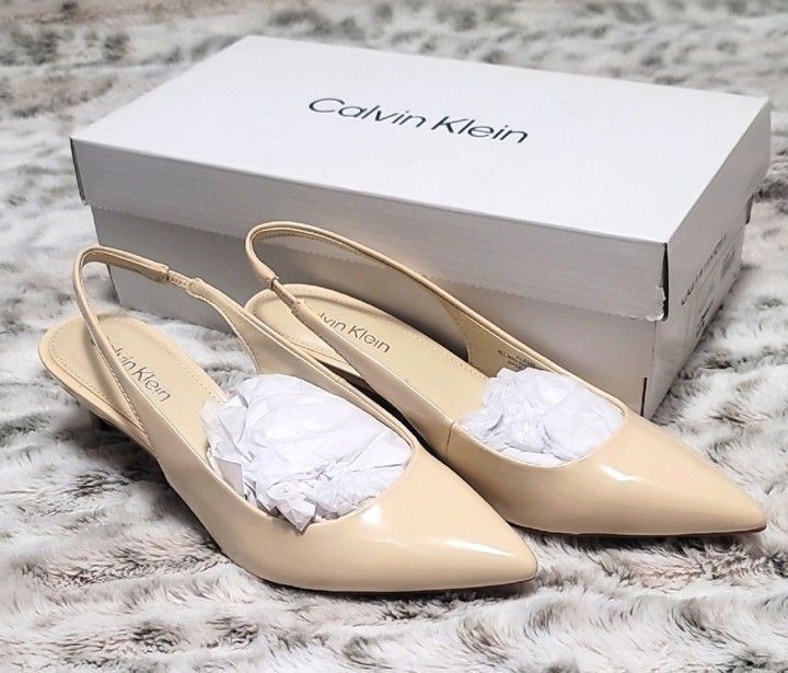 NEW Calvin Klein Women's Dainty Pump Malted Milk