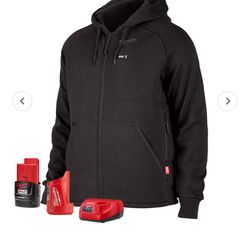 Milwaukee 306B-21 M12 Heated Hoodie Kit Black Sixe 2X