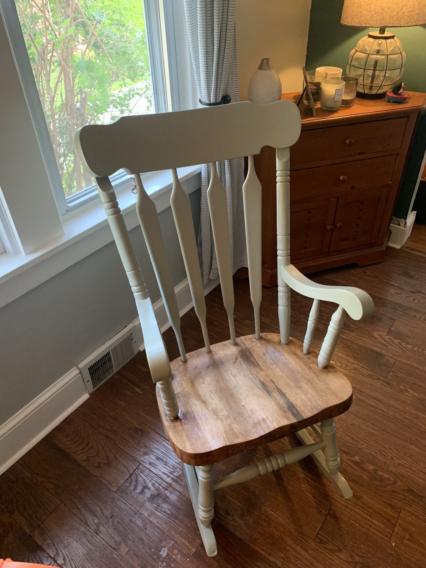 Solid Oak Rocking Chair