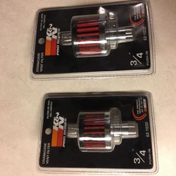 K&N 62-1030 3/4 Vent 2 D 1-1/2H Steel Base 