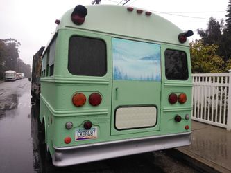 86 Shortie school bus tiny home