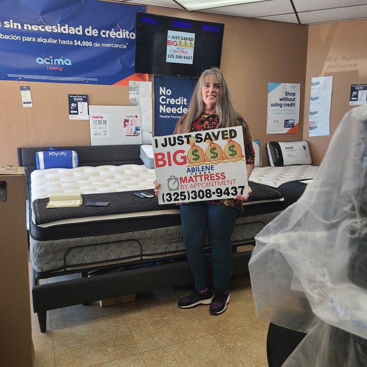 Replace your mattress TODAY and sleep on a new one tonight!!