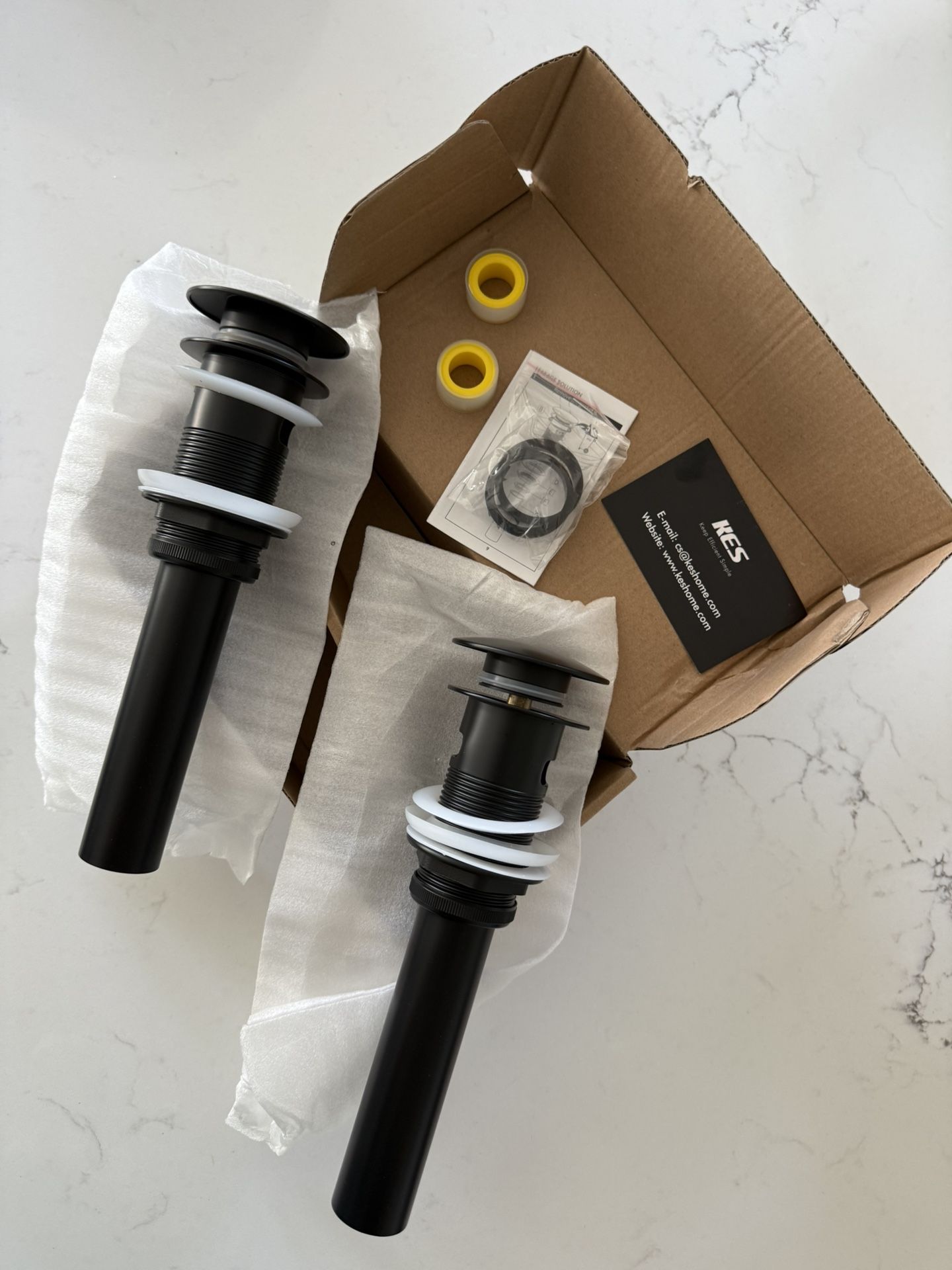 Sink Drain Plunger Black Finish Brand New In Box