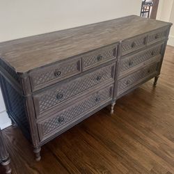 Restoration Hardware (https://offerup.com/redirect/?o=UkguY29t) LOUIS XVI TREILLAGE 24" Nightstand and 72" 8-Drawer Dresser