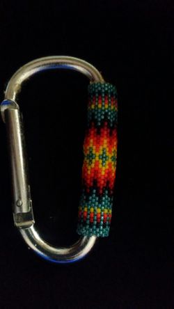 Headed keychain an earrings