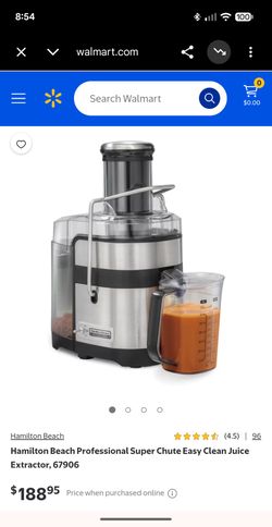 Hamilton Beach Professional Super Chute Juice Extractor 67906