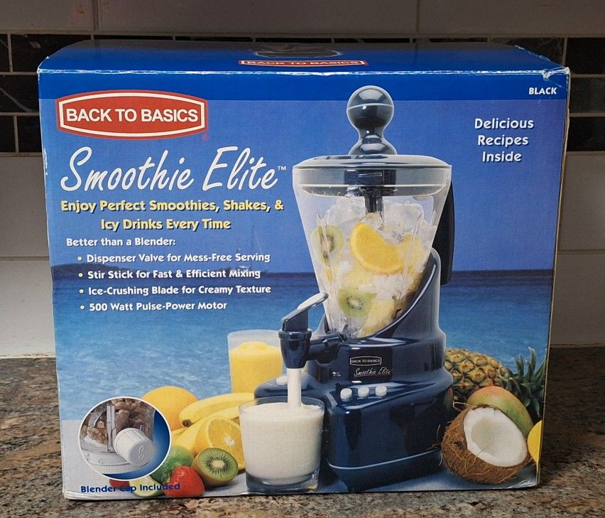 BACK TO BASICS SMOOTHIE ELITE BLENDER - OPEN BOX, NEVER USED