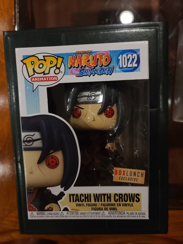 Itachi With Crows Funko Pop Boxlunch Exclusive 1022. Comes With Soft Protector.