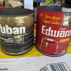 Vintage Coffee Cans