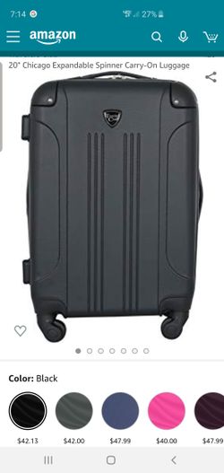 20" Chicago Expandable Spinner Carry-On Luggage