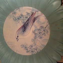 Decorative Nantucket Wall Hanging Picture Of A Bird/ 12 Inches In Diameter 