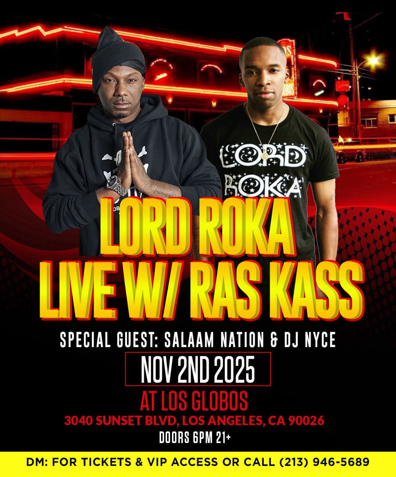 Tickets To See Ras Kass & Lord Roka