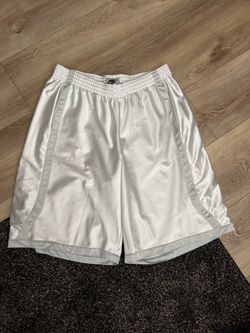 Nike White Mesh Basketball Shorts