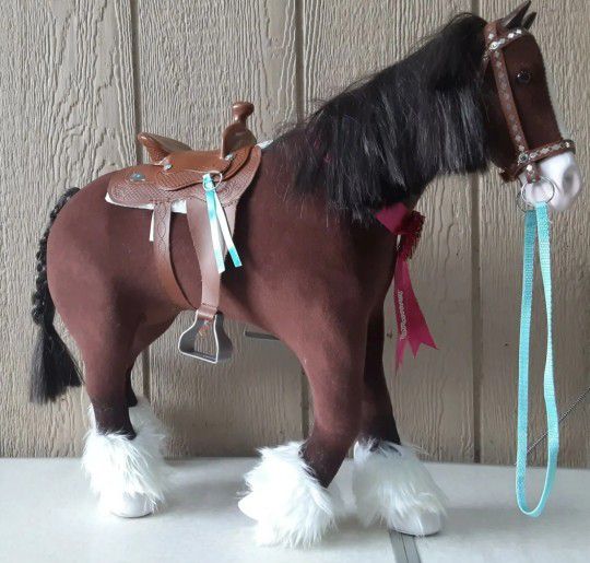 American Girl Doll Prancing Clydesdale Draft Horse 