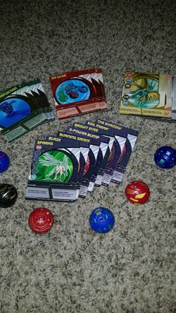 Bakugan Set 6 Warriors- 6 Metal cards- 14 regular cards