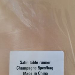 Satin Champagne Table Runners 